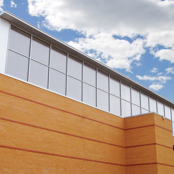 School - Vertical Polycarbonate Retrofit