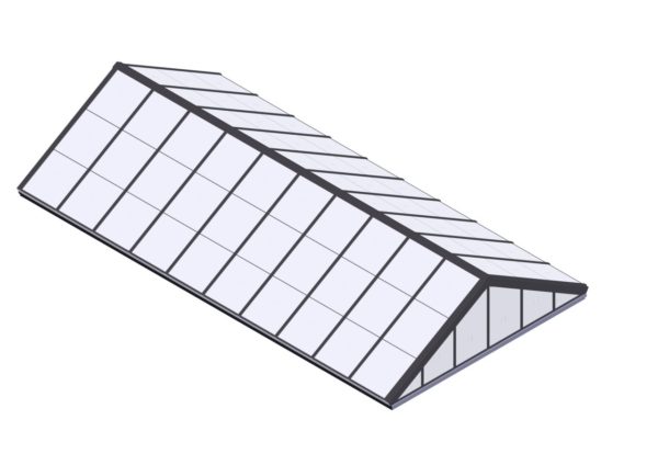 Polycarbonate Double Pitch - Colonial Gray