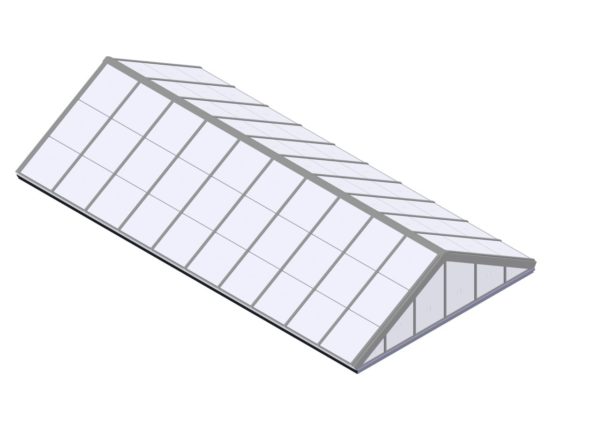 Polycarbonate Double Pitch - Colonial White