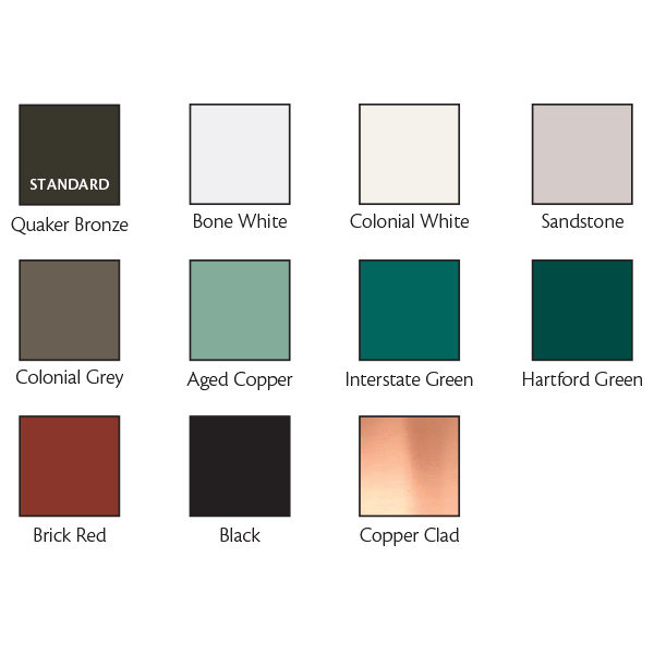 Wasco Residential Skylight Finish Colors