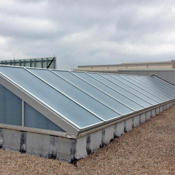 Retrofit of Fiberglass - Pinnacle 350 Double Pitch, 25mm Opal IR Polycarbonate