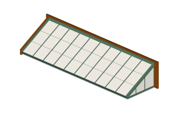 Aged Copper Polycarbonate Lean-To