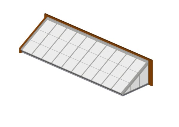 Bone White Polycarbonate Lean-To