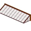 Brick Red Polycarbonate Lean-To