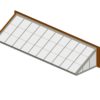 Colonial White Polycarbonate Lean-To