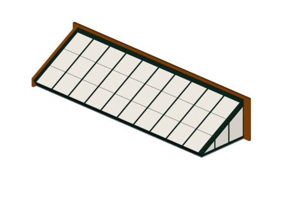 Hartford Green Polycarbonate Lean-To