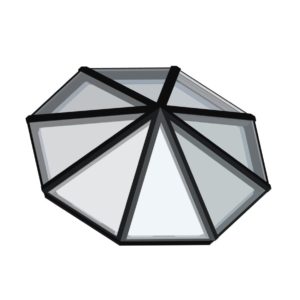 Octagonal Pyramid Black