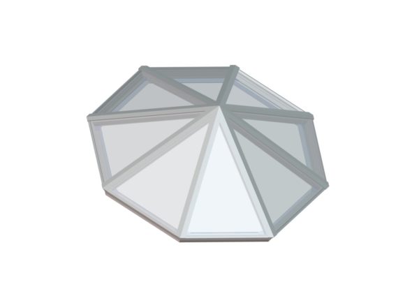 Octagonal Pyramid Bone White