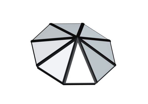 Octagonal Pyramid - Polycarbonate Black