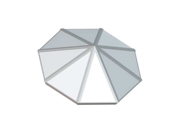 Octagonal Pyramid - Polycarbonate Bone White