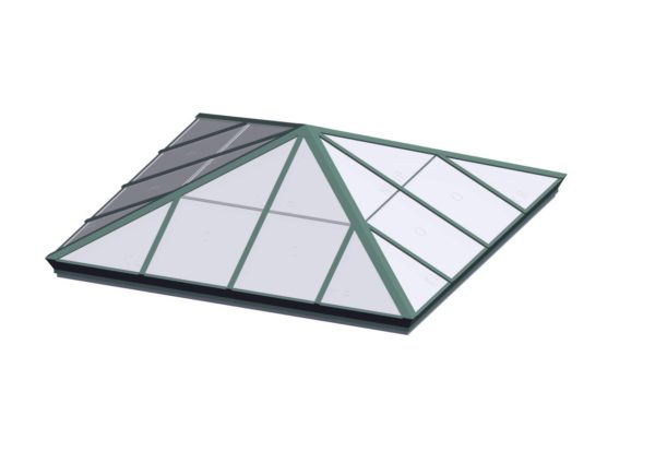 Square Pyramid - Polycarbonate Aged Copper