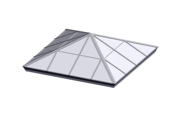 Square Pyramid - Polycarbonate Bone White