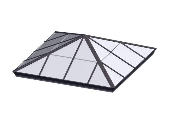 Square Pyramid - Polycarbonate Colonial Gray