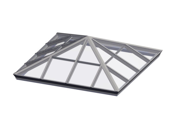 glass square pyramid colonial white color option