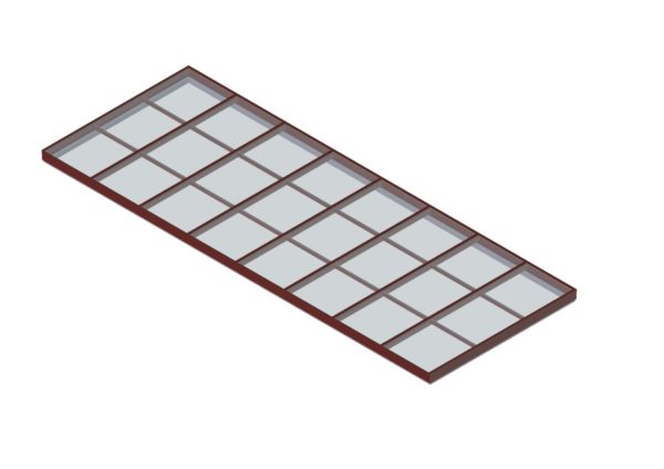 glass single pitch brick red color option