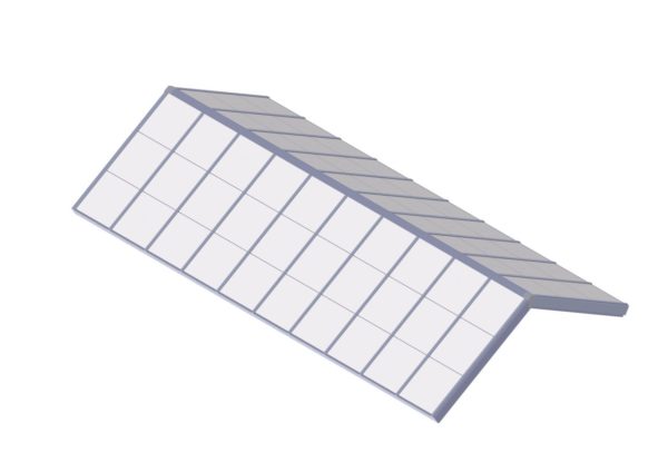 Poly Carbonate Structural Ridge - Bone White