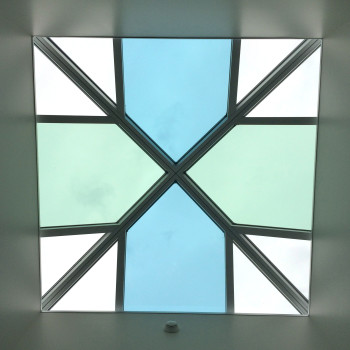 Interior - Pinnacle 350 Pyramids, 10’ x 10’, with alternating glass tint pattern